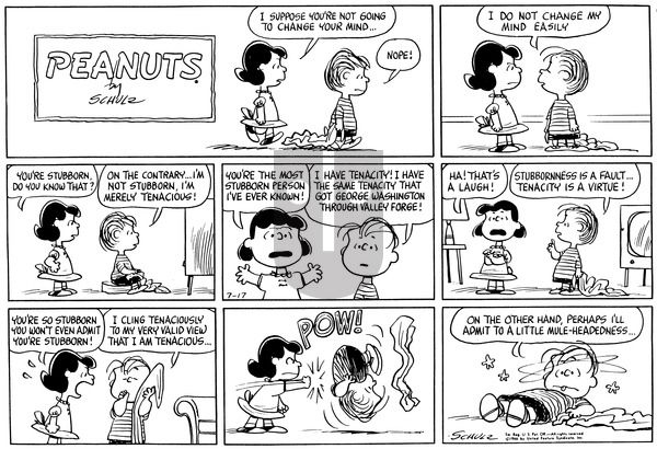 Peanuts on Sunday July 17, 1966 Comic Strip