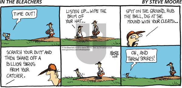 In the Bleachers on Sunday June 28, 2015 Comic Strip