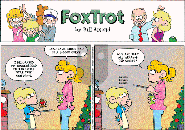FoxTrot on Sunday December 19, 2010 Comic Strip