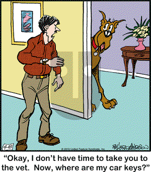 Marmaduke on Wednesday April 8, 2015 Comic Strip