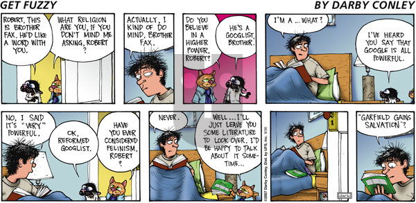 Get Fuzzy on Sunday September 30, 2007 Comic Strip