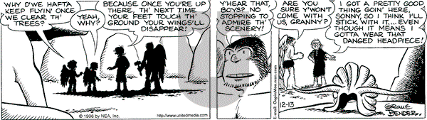 Alley Oop on Friday December 13, 1996 Comic Strip