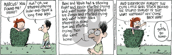 Cul de Sac on Friday August 7, 2009 Comic Strip