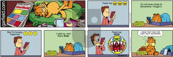 Garfield on Sunday October 4, 2015 Comic Strip