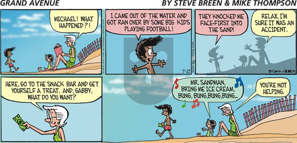 Grand Avenue on Sunday July 22, 2012 Comic Strip