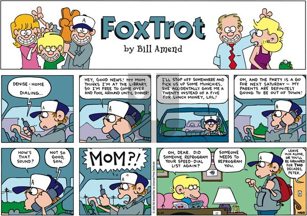 FoxTrot on Sunday February 24, 2002 Comic Strip