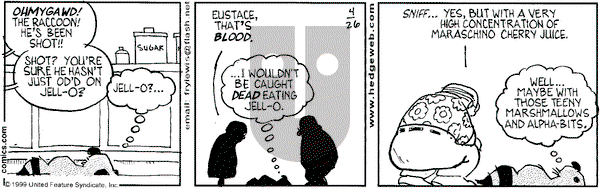 Over the Hedge on Monday April 26, 1999 Comic Strip