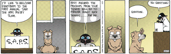 Get Fuzzy on Monday May 21, 2007 Comic Strip