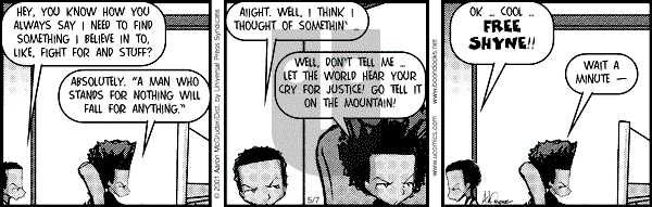 The Boondocks on Monday December 8, 2008 Comic Strip