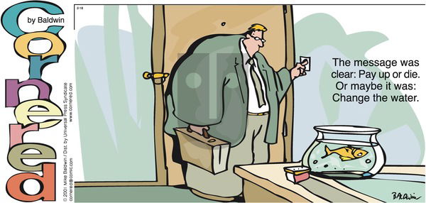 Cornered on Tuesday April 2, 2002 Comic Strip