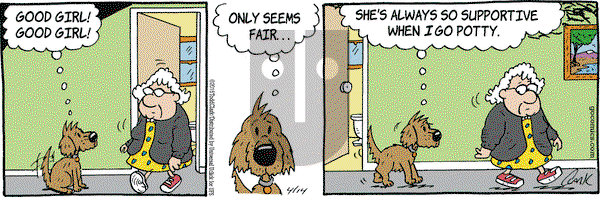 Lola on Thursday April 14, 2016 Comic Strip