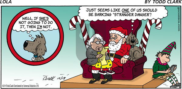 Lola on Sunday December 18, 2016 Comic Strip