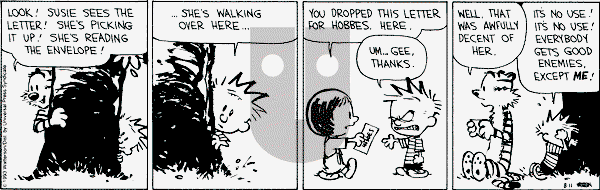 Calvin and Hobbes - Wednesday August 11, 1993 Comic Strip