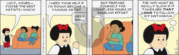 Nancy on Monday February 25, 2019 Comic Strip