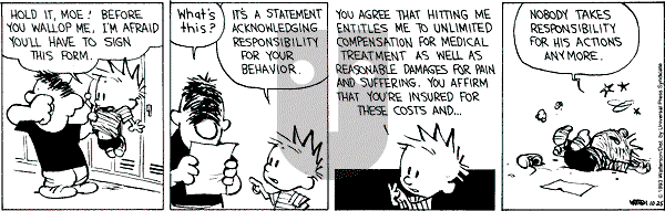 Calvin and Hobbes - Monday October 25, 1993 Comic Strip