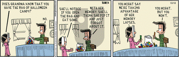 Grand Avenue on Wednesday October 18, 2023 Comic Strip