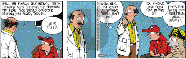 Get Fuzzy on Saturday April 10, 2004 Comic Strip