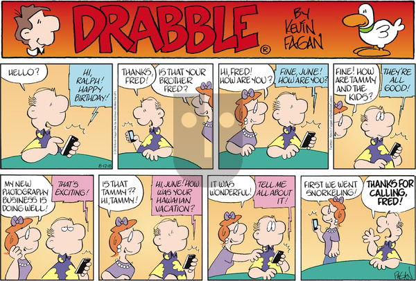 Drabble on Sunday August 12, 2018 Comic Strip