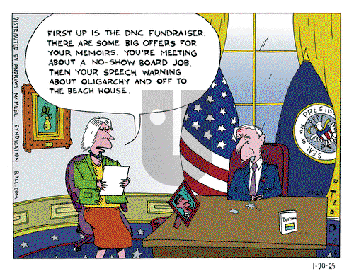 Ted Rall on Monday January 20, 2025 Comic Strip