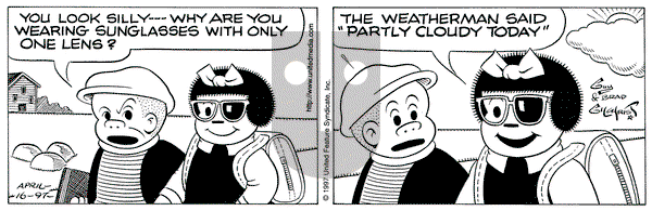 Nancy on Wednesday April 16, 1997 Comic Strip