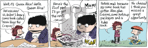 Cul de Sac on Saturday April 21, 2012 Comic Strip
