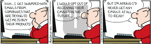 The Born Loser on Thursday September 22, 2011 Comic Strip