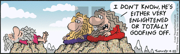 Frank and Ernest on Monday April 28, 2014 Comic Strip