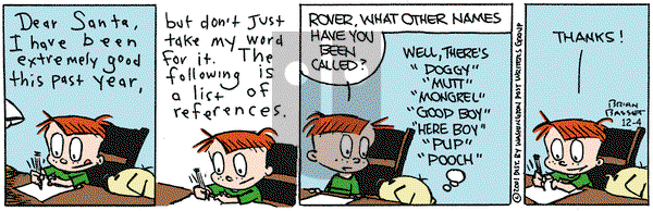 Red and Rover on Tuesday December 4, 2001 Comic Strip
