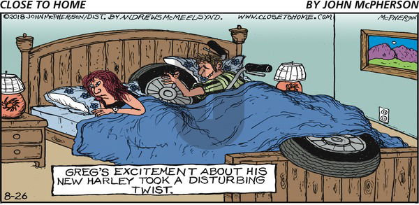 Close to Home on Sunday August 26, 2018 Comic Strip