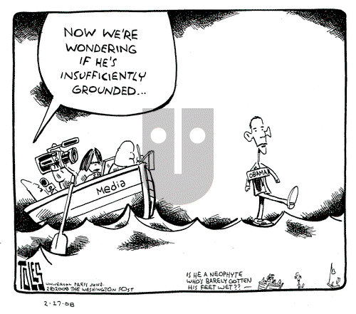 Tom Toles on Wednesday February 27, 2008 Comic Strip