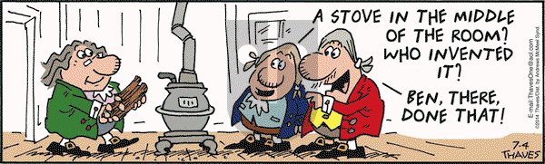 Frank and Ernest on Thursday July 4, 2019 Comic Strip