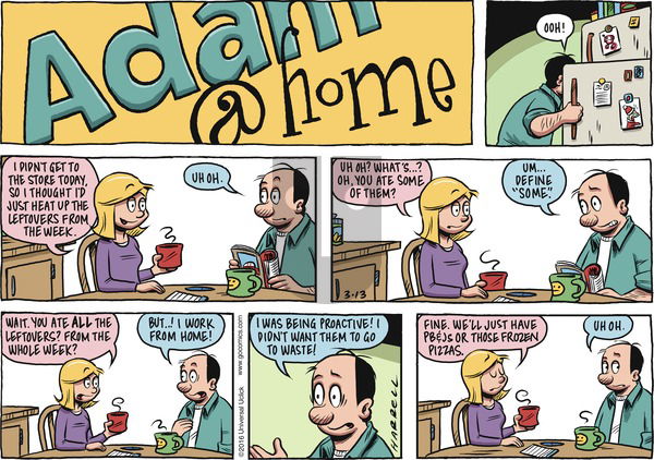 Adam@Home on Sunday March 13, 2016 Comic Strip