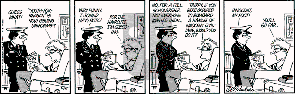 Doonesbury on Wednesday January 15, 1986 Comic Strip