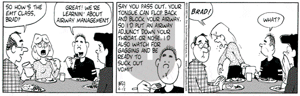 Luann on Saturday April 13, 2002 Comic Strip