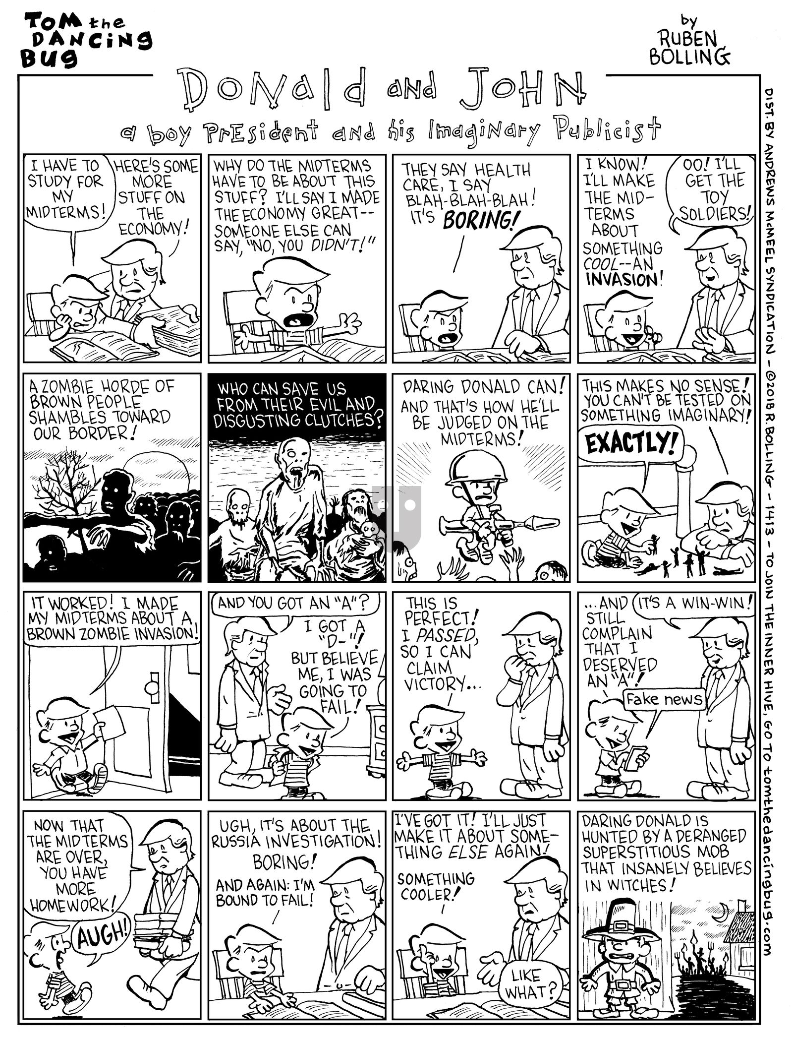 Tom the Dancing Bug - Monday November 12, 2018 Comic Strip