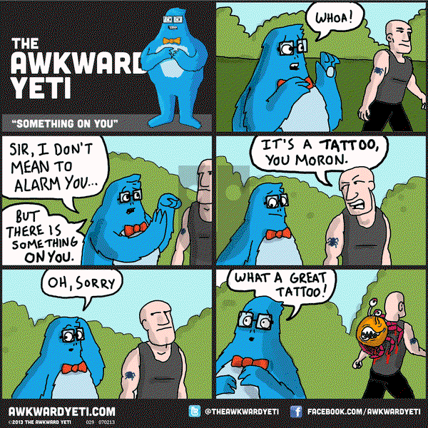 The Awkward Yeti on Friday October 10, 2014 Comic Strip