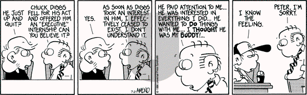 FoxTrot on Saturday July 21, 1990 Comic Strip