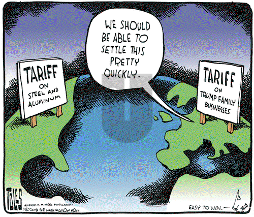 Tom Toles on Thursday March 8, 2018 Comic Strip