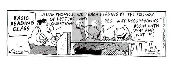 Frank and Ernest on Thursday October 5, 1995 Comic Strip