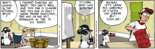 Get Fuzzy on Saturday July 9, 2005 Comic Strip