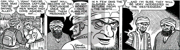 Alley Oop on Monday March 19, 2001 Comic Strip