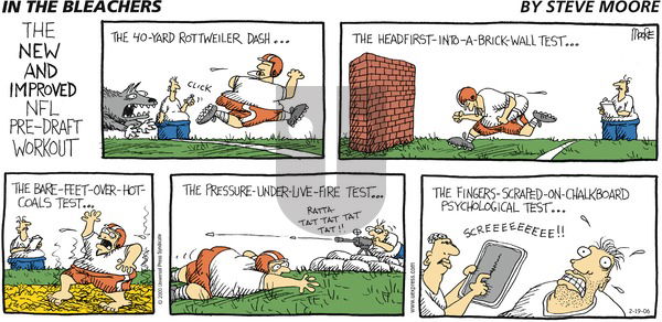 In the Bleachers on Sunday February 19, 2006 Comic Strip