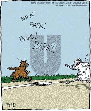 In the Bleachers on Tuesday July 31, 2012 Comic Strip