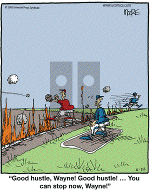 In the Bleachers on Wednesday June 22, 2005 Comic Strip