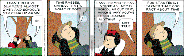 Nancy on Wednesday August 21, 2019 Comic Strip