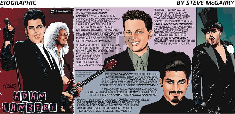 Biographic on Sunday November 5, 2023 Comic Strip
