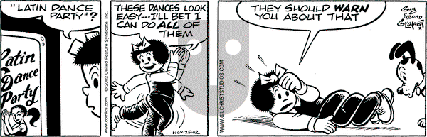 Nancy on Monday November 25, 2002 Comic Strip