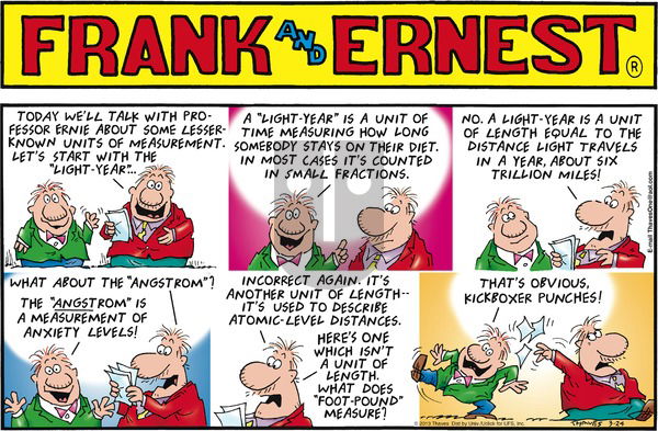 Frank and Ernest on Sunday March 24, 2013 Comic Strip