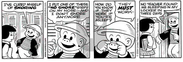 Nancy on Thursday September 16, 2004 Comic Strip