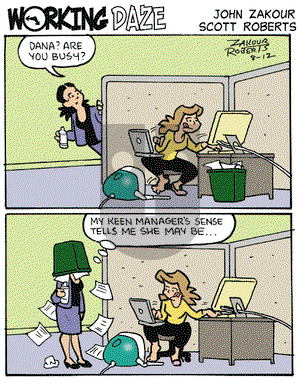 Working Daze on Tuesday August 12, 2008 Comic Strip